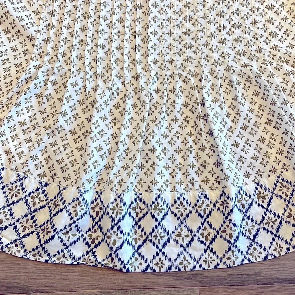 LOFT Green and Blue Patterned Strappy Cami - Size XS - Picture 4 of 8